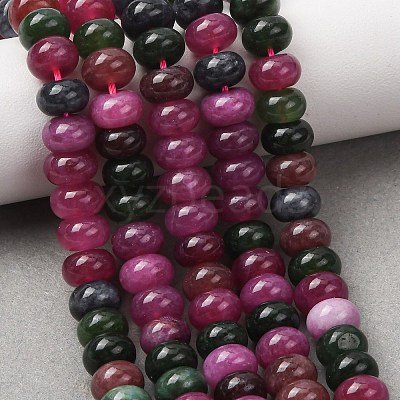 Natural White Jade Beads Strands G-E507-01-02-1