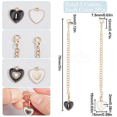2 Sets Alloy Enamel Cup Pendant Decorations HJEW-SC0001-56I-1