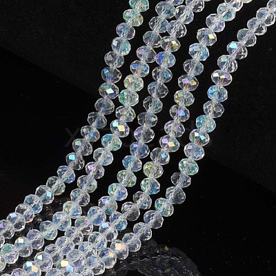 Electroplate Glass Beads Strands EGLA-A034-T1mm-L19-1