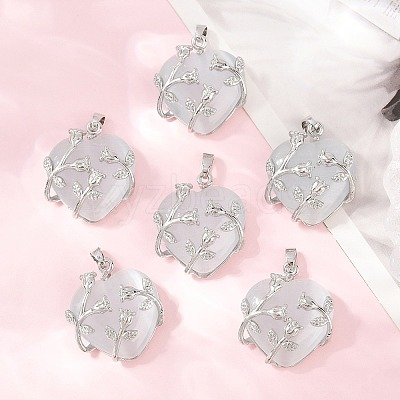 Valentine Idea for Her Gifts Cat Eye Pendants X-CE-H006-05-1