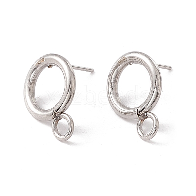 Non-Tarnish 304 Stainless Steel Stud Earring Findings LS-STAS-P308-02A-P-1