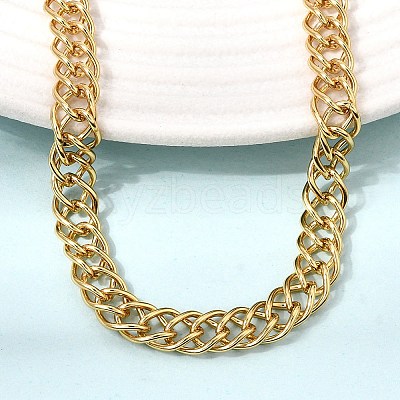 6.5MM 304 Stainless Steel Double Link Chain Necklaces for Women Men SA-CBA37BC-22G-1