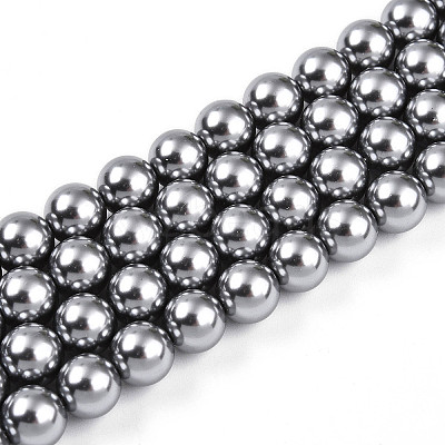Baking Paint Pearlized Glass Pearl Bead Strands HY-N002-8mm-A01-1
