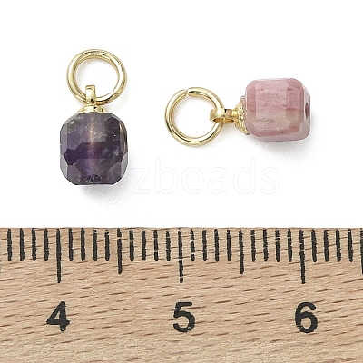 Natural Mixed Gemstone Pendants X-PALLOY-JF05297-02-1