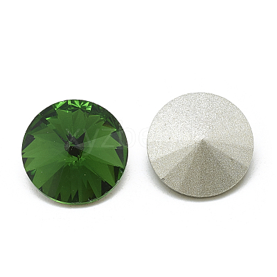 Pointed Back Glass Rhinestone Cabochons RGLA-T086-14mm-20-1