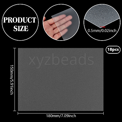 PVC Rectangle Multi Purpose 3D Pen Templates for 3D Printing LS-DIY-WH0010-63-1