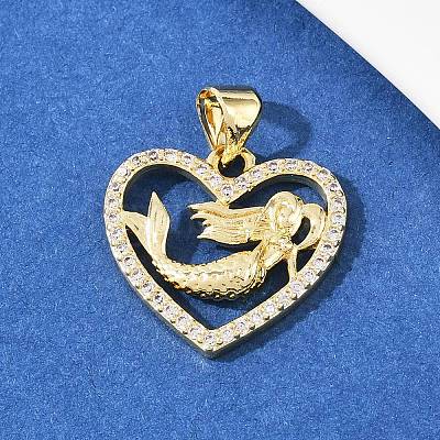 Brass Micro Pave Cubic Zirconia Pendant & Stud Earrings Sets for Women SJEW-F227-01M-G-1