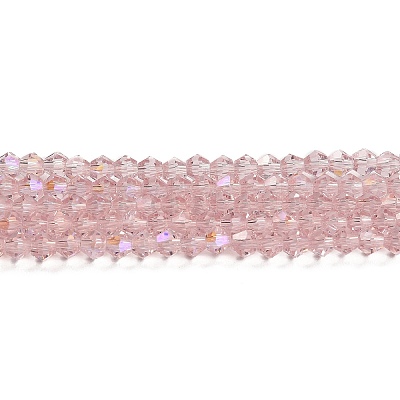 Transparent Electroplate Glass Beads Strands EGLA-A039-T2mm-L26-1