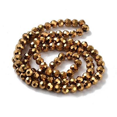 Electroplate Glass Bead Strands EGLA-R042-6mm-03-1