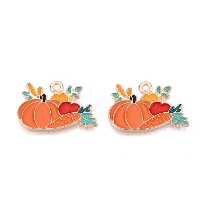 Thanksgiving Day Theme Alloy Enamel Pendants ENAM-T020-35E-1