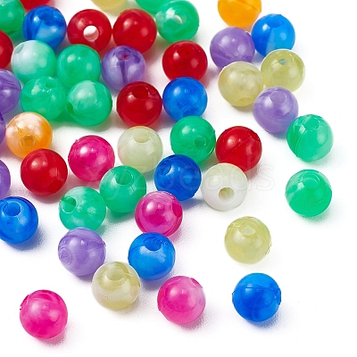 7 Style Acrylic Beads MACR-YW0001-56A-1