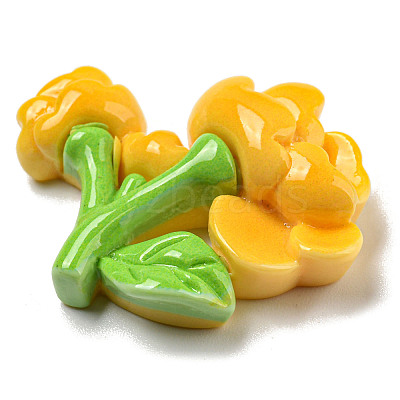 Opaque Resin Decoden Cabochons RESI-B022-02F-1
