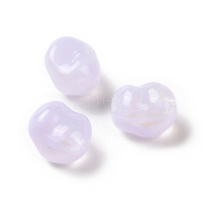 Opaque Acrylic Beads OACR-E015-08A-1