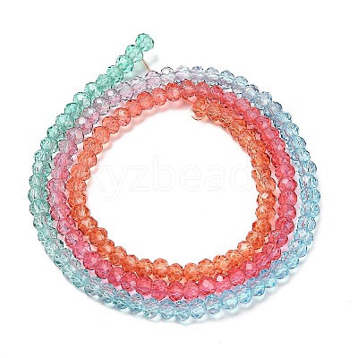 Transparent Painted Glass Beads Strands LS-DGLA-A034-T1mm-A11-1
