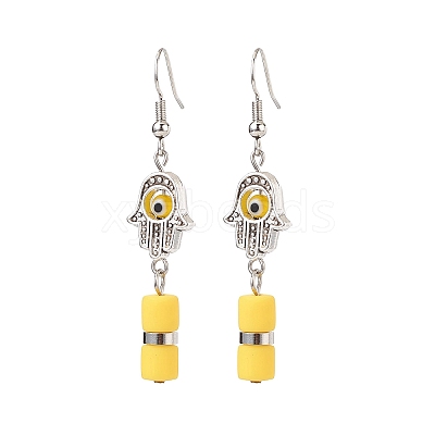 Evil Eye Handmade Lampwork Earring & Bracelet Sets SJEW-JS01250-1