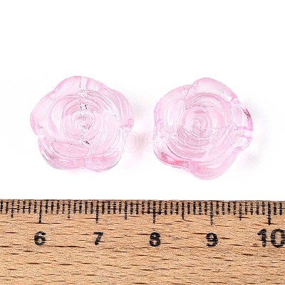 Baking Paint Transparent Glass Beads DGLA-N018-01I-1