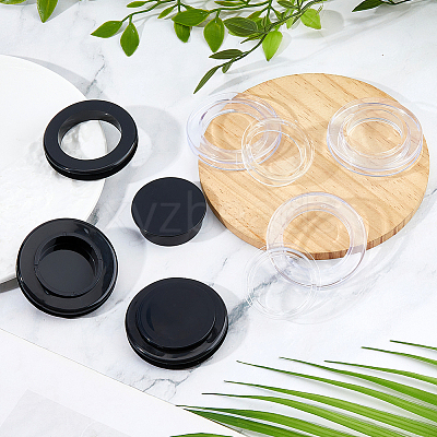 6Pcs 2 Colors PVC Patio Table Umbrella Hole Ring Plug and Caps FIND-FH0016-74-1