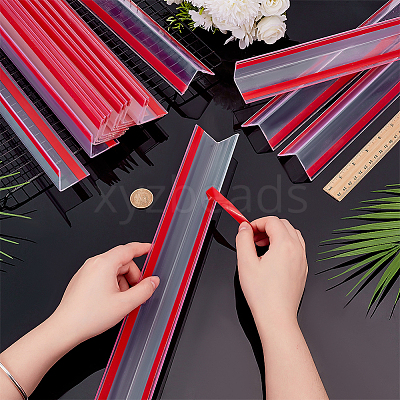 10Pcs PVC Self-adhesive Anti-collision Strips AJEW-OC0016-14C-1