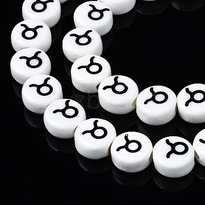 Handmade Porcelain Ceramic Beads Strands PORC-S502-032F-1