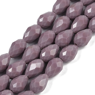 Opaque Solid Color Beads Strands EGLA-N013-P8mm-D09-1