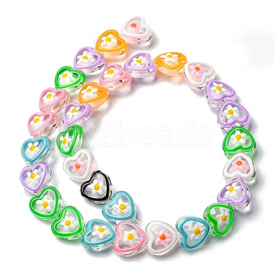 Transparent Glass Beads Strands LAMP-A154-03H-1