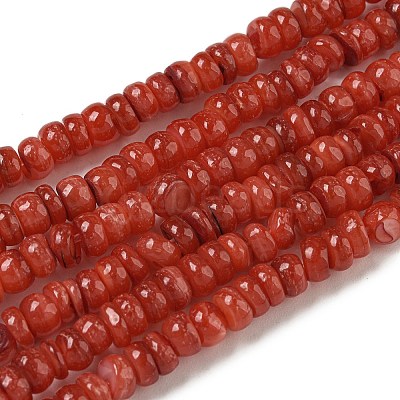 Dyed Natural Freshwater Shell Beads Strands BSHE-G039-07K-1