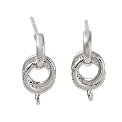Brass Studs Earringss Finding KK-K364-10P-1