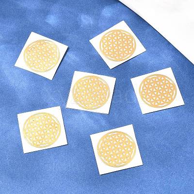 Self Adhesive Brass Stickers DIY-E015-39B-1