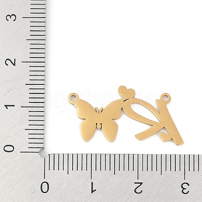 304 Stainless Steel Pendants STAS-L279-002G-R-1