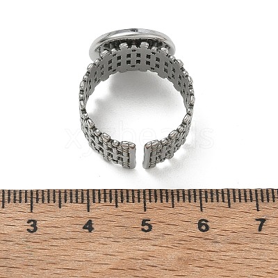 304 Stainless Steel Cuff Ring Components SA-CBA37BC-16D-P-1