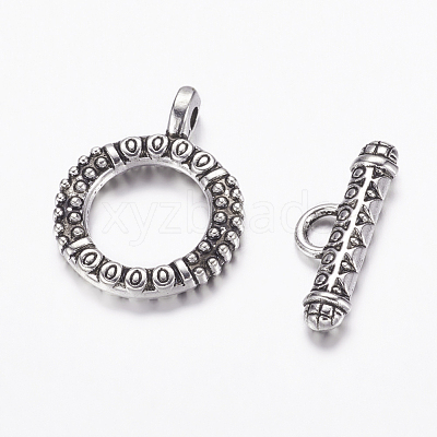 Tibetan Style Alloy Toggle Clasps LF0211Y-NF-1