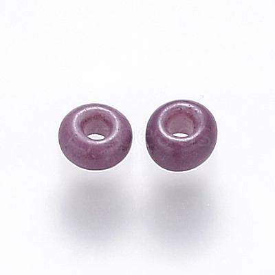 8/0 Baking Paint Glass Round Seed Beads SEED-S036-01B-18-1
