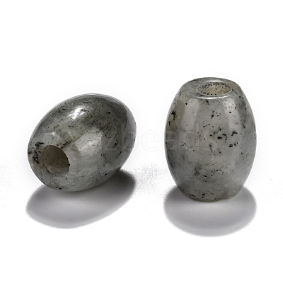 Natural Labradorite European Beads G-F580-A09-1