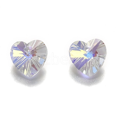 Electroplate Glass Charms G030V10mm-001GL-1