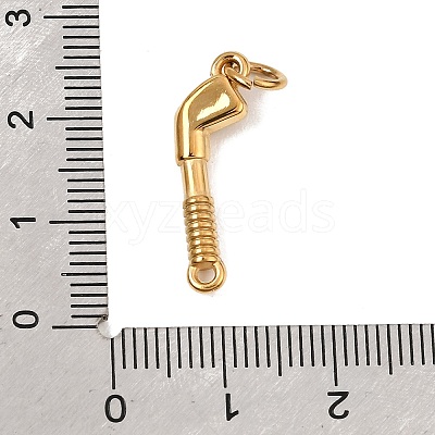 304 Stainless Steel Rhinestone Pendants RB-CBAC900-08G-B-1