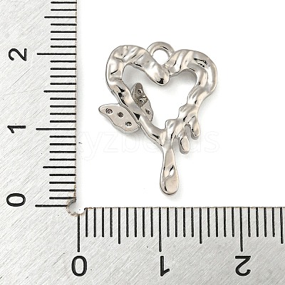Brass with Clear Cubic Zirconia Pendants KK-G508-01A-P-1