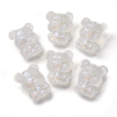 Luminous Transparent Acrylic Beads OACR-G033-06D-01-1