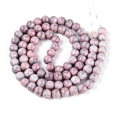 Baking Paint Glass Beads Strands DGLA-N016-10mm-03-1