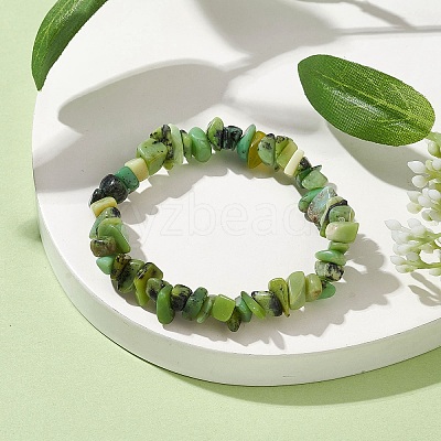 Natural Chrysoprase Beads Kids Bracelets BJEW-JB10611-01-1