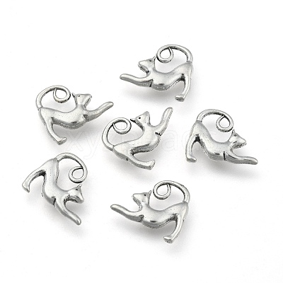 Tibetan Style Alloy Kitten Pendants LS-TIBEP-A22092-AS-LF-1