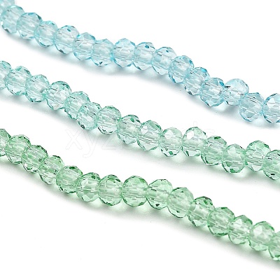 Transparent Painted Glass Beads Strands DGLA-A034-T1mm-A16-1