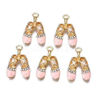Rack Plating Alloy Enamel Pendants ENAM-T011-130A-1