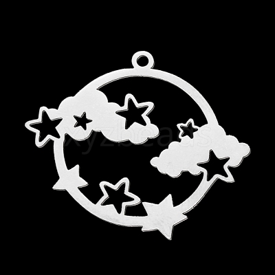 Non-Tarnish 201 Stainless Steel Pendants STAS-T056-LA342-1-1