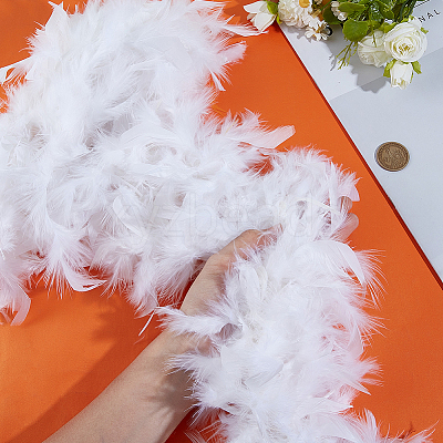 1Pc Turkey Feather Strip SRIB-GF0001-63B-1