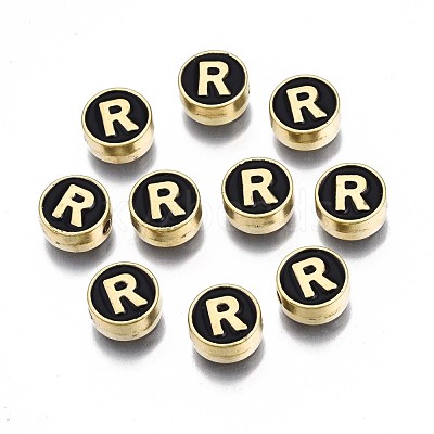 Alloy Enamel Beads ENAM-N052-006-02R-RS-1
