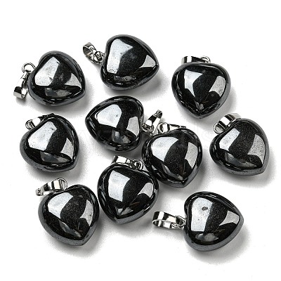 Natural Black Stone Pendants G-I311-A19-P-1