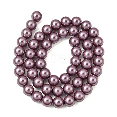 Eco-Friendly Dyed  Glass Pearl Round Beads Strands HY-A002-8mm-RB062-1