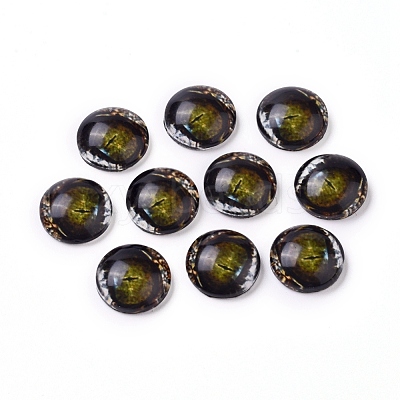 Glass Cabochons GLAA-WH0015-22A-02-1