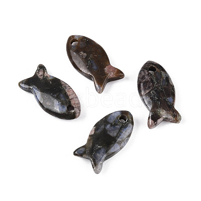 Natural Glaucophane Pendants G-N342-106B-1
