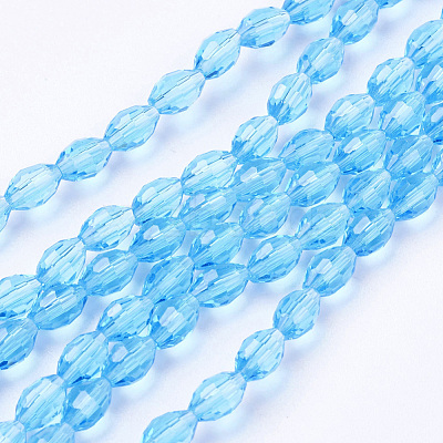 Glass Beads Strands X-GC891Y-11-1